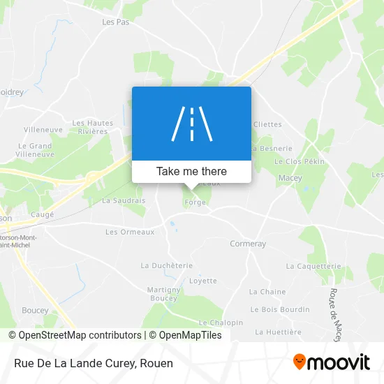 Mapa Rue De La Lande Curey