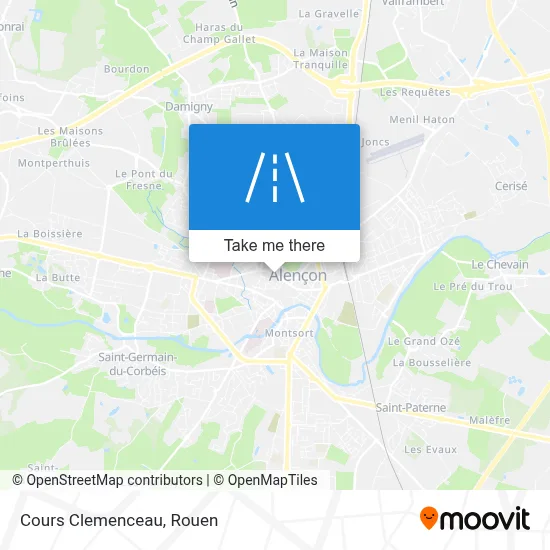 Cours Clemenceau map