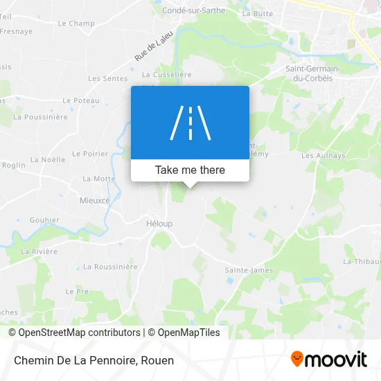 Chemin De La Pennoire map