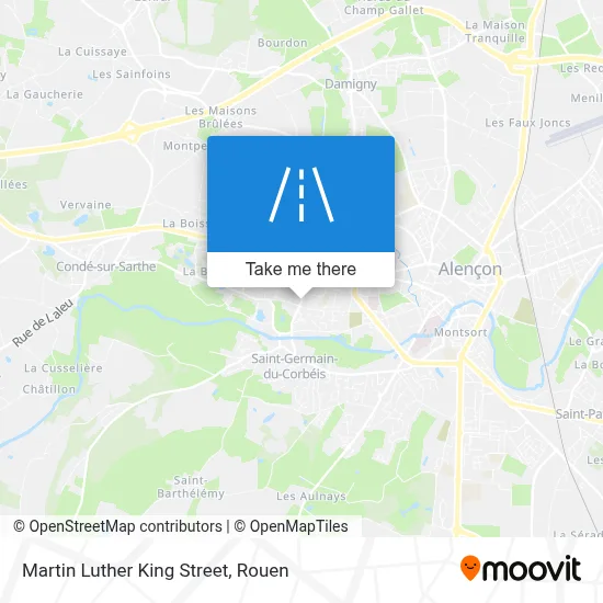 Rue Martin Luther King map