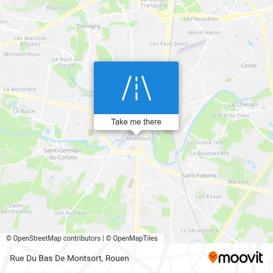 Rue Du Bas De Montsort map