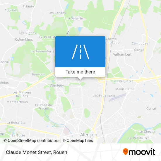 Rue Claude Monet map