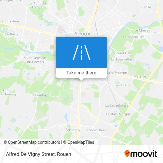 Rue Alfred De Vigny map