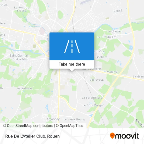 Rue De L'Atelier Club map