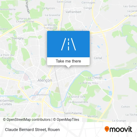 Rue Claude Bernard map