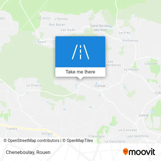 Mapa Cheneboulay