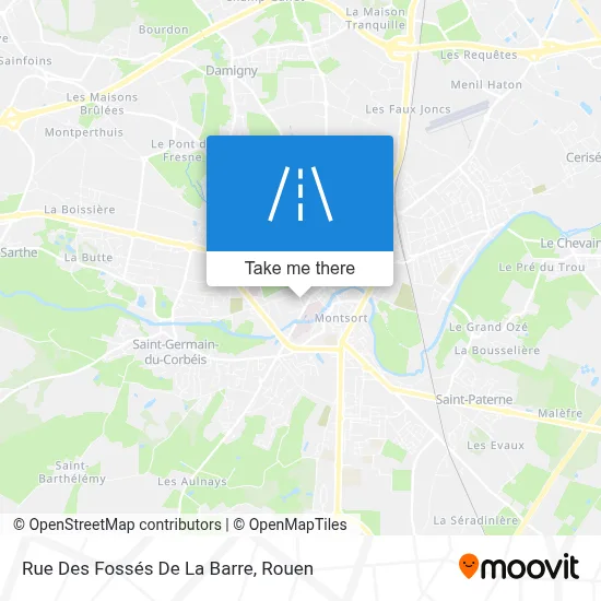 Rue Des Fossés De La Barre map