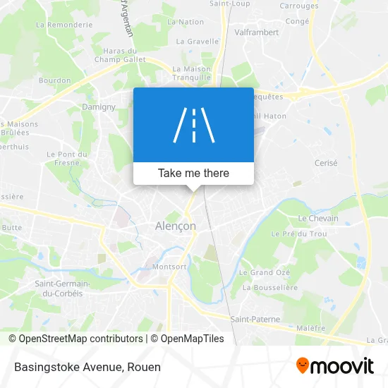 Avenue De Basingstoke map