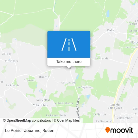Le Poirier Jouanne map