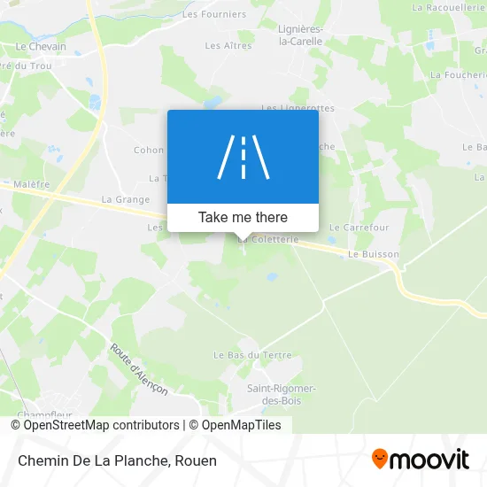 Chemin De La Planche map