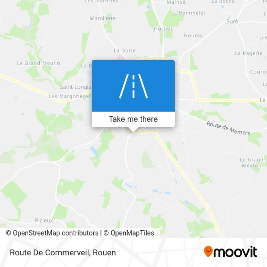 Route De Commerveil map
