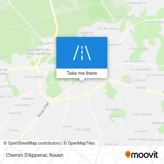 Chemin D'Appenai map