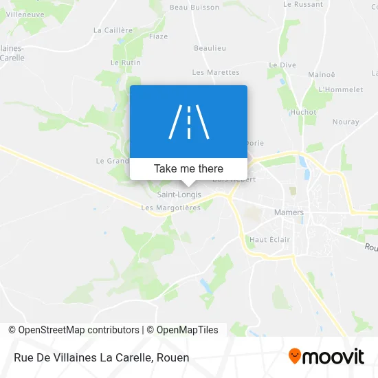 Rue De Villaines La Carelle map
