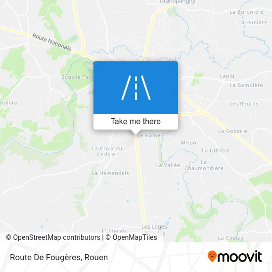 Route De Fougères map