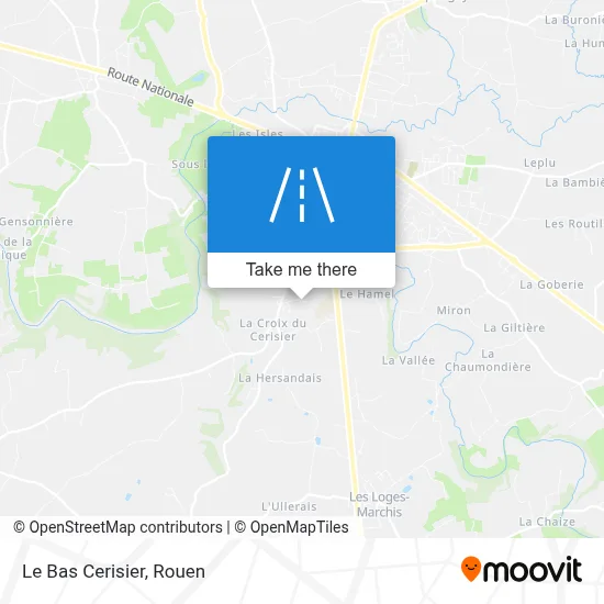 Le Bas Cerisier map