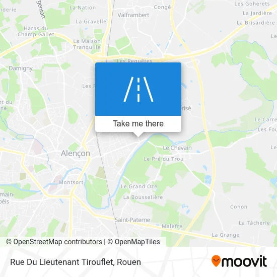 Rue Du Lieutenant Tirouflet map