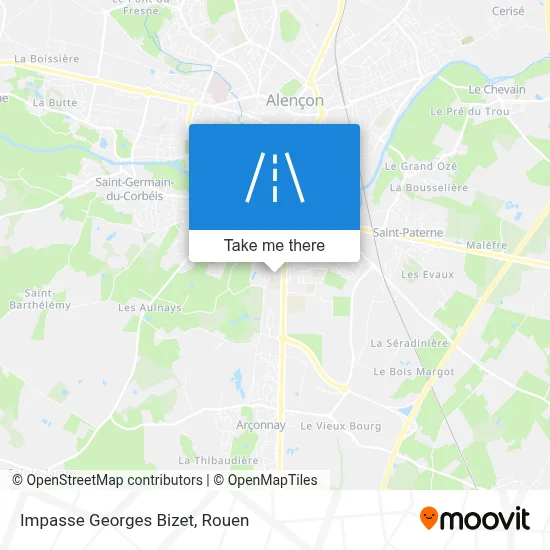 Impasse Georges Bizet map