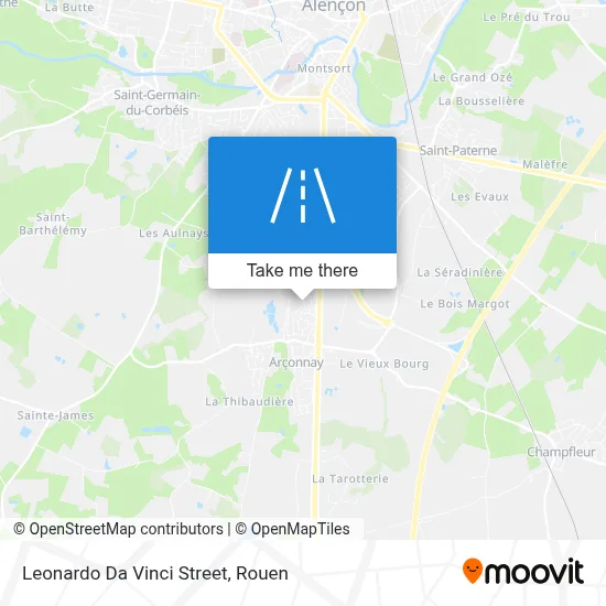 Rue Léonard De Vinci map