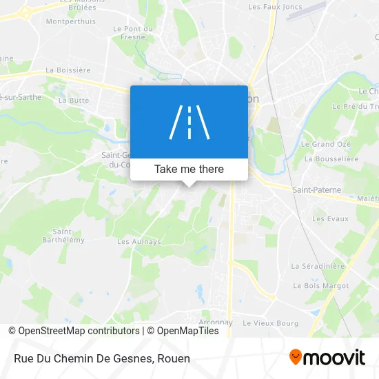 Rue Du Chemin De Gesnes map