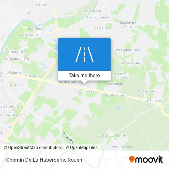 Chemin De La Huberderie map