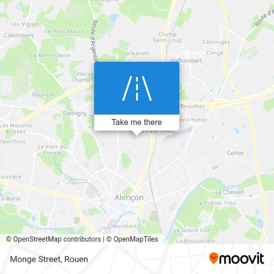 Mapa Rue Monge