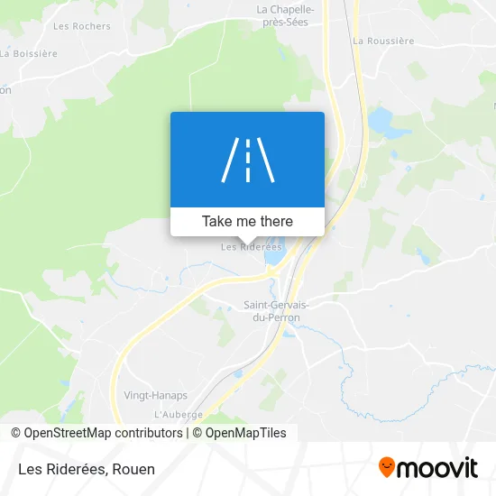 Les Riderées map