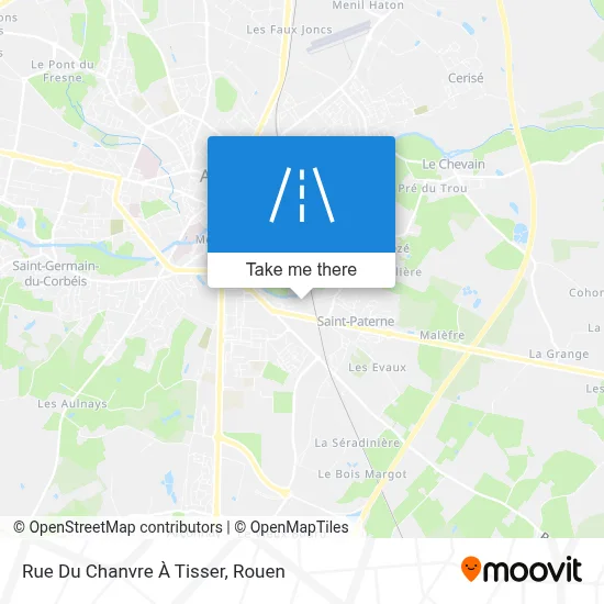 Mapa Rue Du Chanvre À Tisser