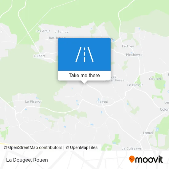 La Dougee map