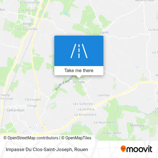 Impasse Du Clos-Saint-Joseph map