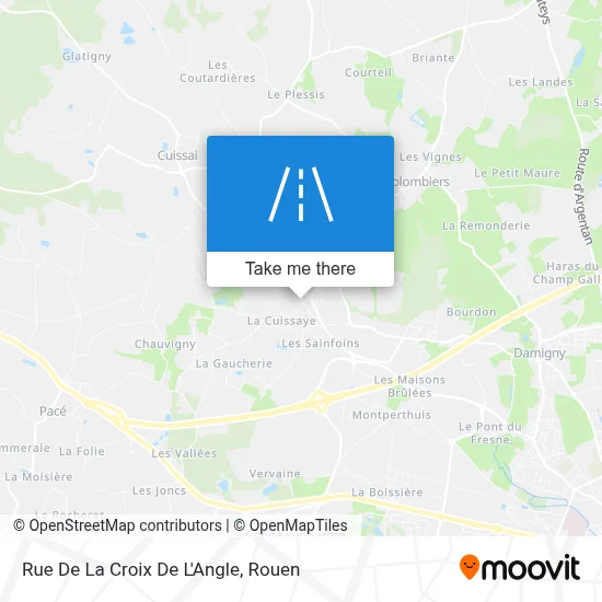 Mapa Rue De La Croix De L'Angle