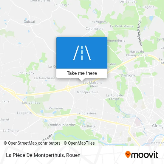 La Pièce De Montperthuis map