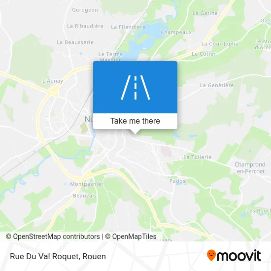 Rue Du Val Roquet map