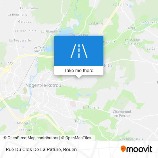 Rue Du Clos De La Pâture map