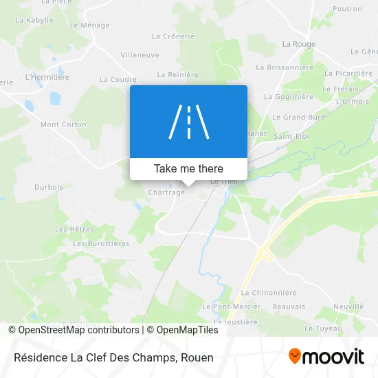 Résidence La Clef Des Champs map