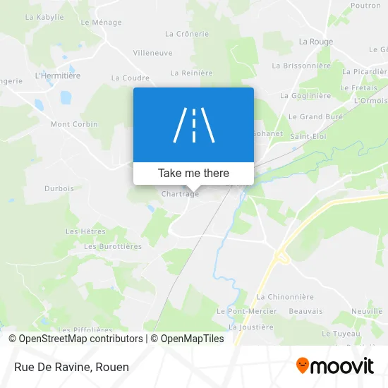 Mapa Rue De Ravine