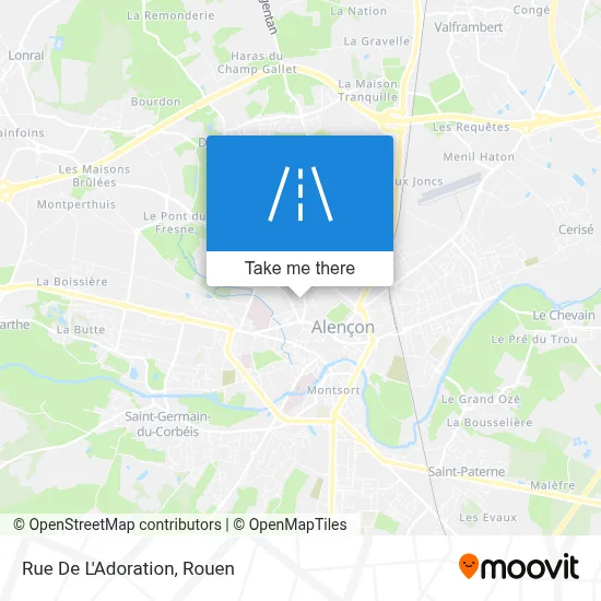 Rue De L'Adoration map