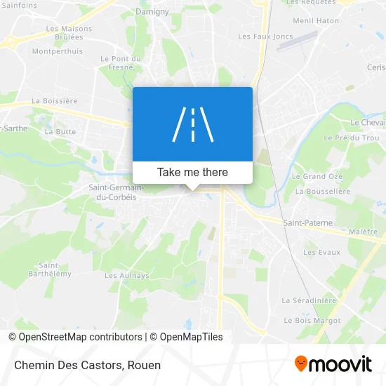 Chemin Des Castors map