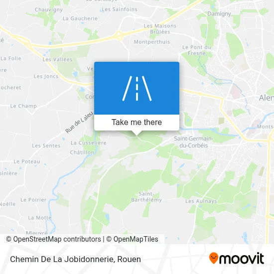 Chemin De La Jobidonnerie map
