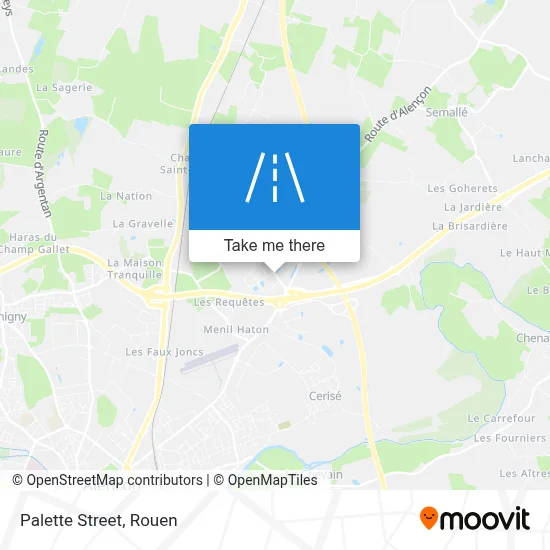 Mapa Rue De La Palette