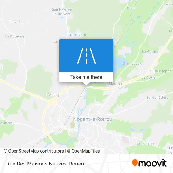 Mapa Rue Des Maisons Neuves