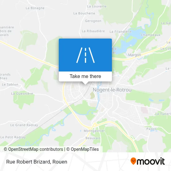 Rue Robert Brizard map