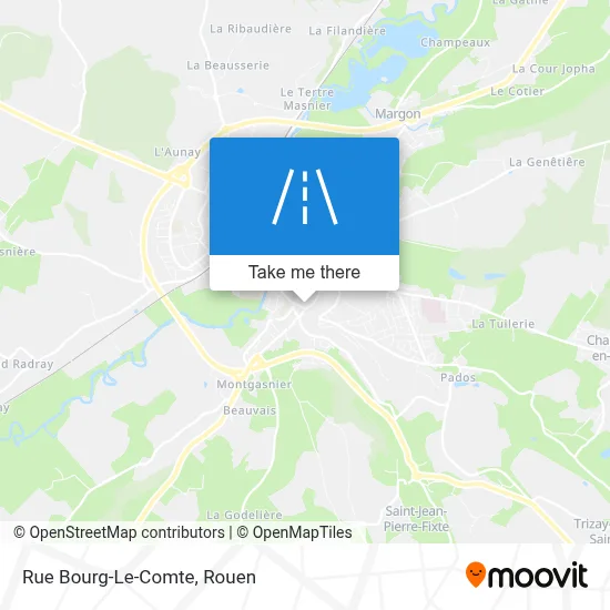 Mapa Rue Bourg-Le-Comte