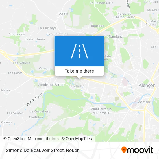 Rue Simone De Beauvoir map