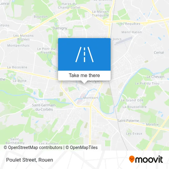 Mapa Rue Poulet