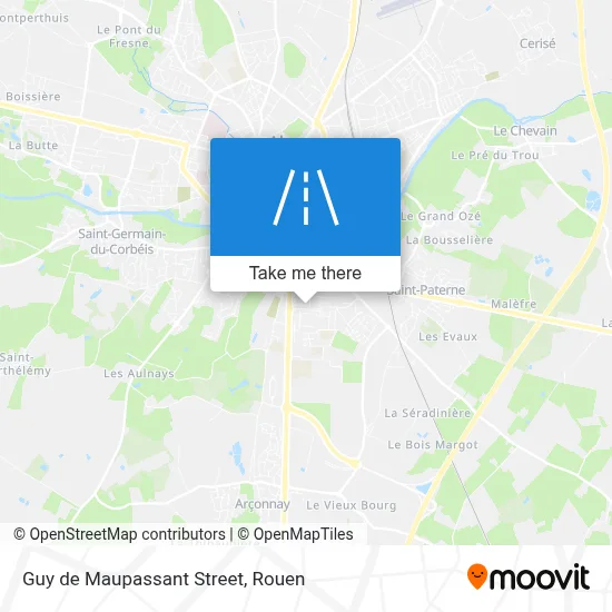 Mapa Rue Guy De Maupassant