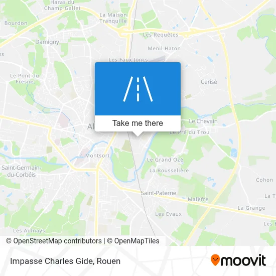 Impasse Charles Gide map