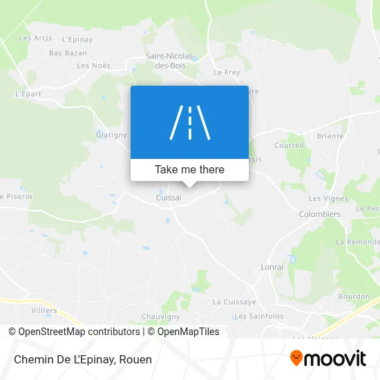 Chemin De L'Epinay map