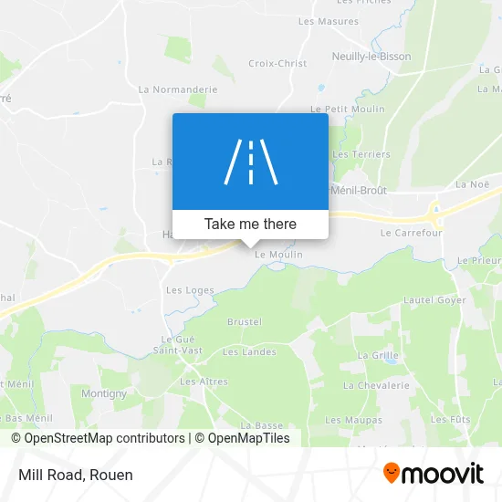 Route Du Moulin map
