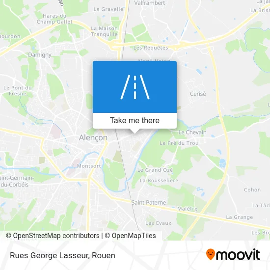 Rues George Lasseur map