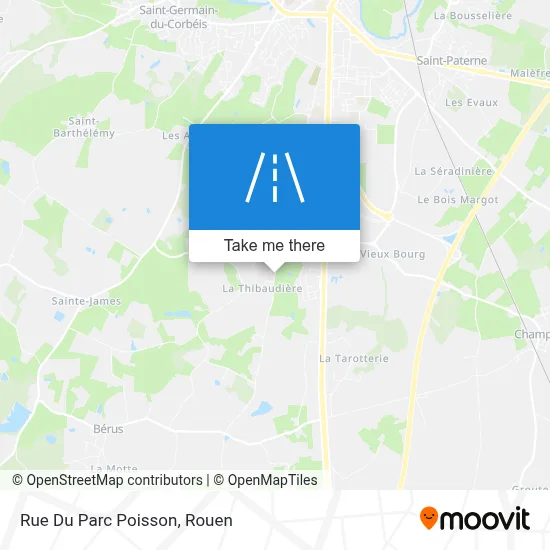Mapa Rue Du Parc Poisson